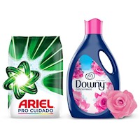 Combo Detergente en Polvo Ariel 2kg + Downy 2.8L
