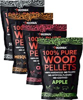 Pack de 4 pellets variados de madera, bolsas resellables