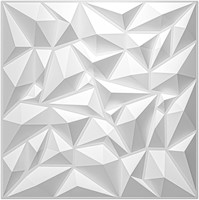 Paneles de pared 3D con diseño de diamante blanco Art3d