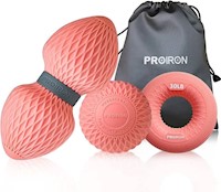 Set de bolas masajeadoras fitness PROIRON 3 en 1 - Rosado