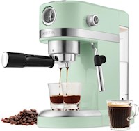 CAFETERA NERETVA 20 BAR, VARITA DE VAPOR PARA LATTE ESPRESSO Y CAPPUCCINO-VERDE