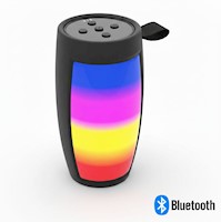 Parlante Portátil Bluetooth con Luz LED Multicolor USB Tarjeta TF y Radio FM 120