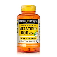 Melatonina - Sueño 500mcg 60 Tabletas Sublinguales - Mason Natural