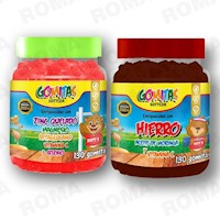 PACK 2 GOMITAS ZINC QUELADO NIÑOS + HIERRO NIÑOS SOTTCORLABS
