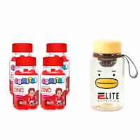 COMBO GOMITAS PARA NIÑOS ELITE NUTRITION KIDS - 4 ELITE ZINC + TOMATODO