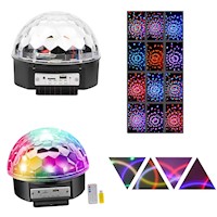 Bola Parlante Mp3 Luces Disco, Sicodélicas Audioritmico