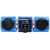 Parlante Bluetooth Metálico para Moto CAFINI MT-1210 Celeste