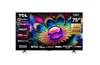 Televisor TCL QLED 75" Smart TV Ultra HD 4K Año 2024 75C651