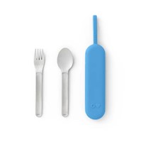 Set de Cubiertos Acero Inoxidable Omie UP Pod & Utensil - Azul