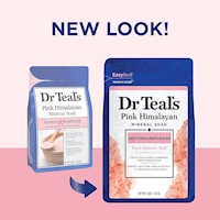 Dr Teal’s  sal de baño mineral rosa del Himalaya con sal de Epsom pura