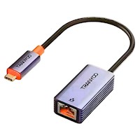 Adaptador Gigabit Ethernet Tipo C a LAN RJ45 Internet 1000Mbps HB10-C