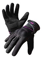 Guantes Warrior Negro/fucsia t-s