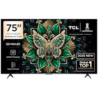 TV TCL 75" QD MiniLED 4K UHD Google TV 75C6K