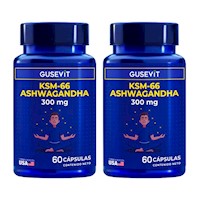 Ashwagandha KSM-66 60 Cápsulas Gusevit - Pack x 2