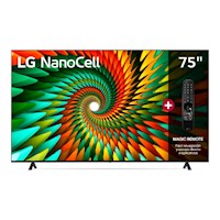 TV LG 75" NANOCELL 4K UHD THINQ AI SMART 75NANO77SRA (2023)