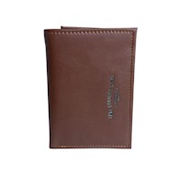 Billetera Trifold Cuero Revestido Levis Hombre - Marrón