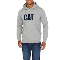 Polera con Capucha Cat Adulto Hombre - Plomo