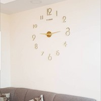 Reloj 3D Pared Grande Decorativo - Mia Dorado