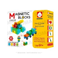 BLOQUES DE CONSTRUCCION MAGNETICOS 62 PIEZAS