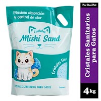 Arena de Cristales para Gatos Mishi Sand 4 kg