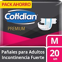 Pack 03 Pañal Cotidian Clasico Tanga Talla M 20 un