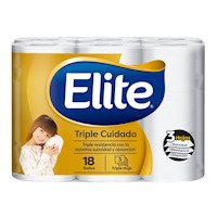 Papel Higiénico Elite Triple Cuidado 18 un 30 mts