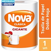 Papel Toalla NOVA Gigante Doble Hoja 1 un 70 mts