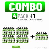 COMBO ADN NUTRITION - HD PACK 60 UNID. MANZANA + 1 PACK GRATIS