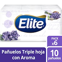 Pañuelo Elite  triple hoja con aroma Pack x 6