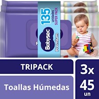 Toallas Húmedas Babysec Premium 135 un