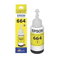 Epson - Botella de tinta T664 Amarillo Yellow