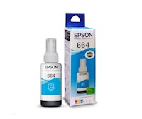 Epson - Botella de tinta T664 Cyan