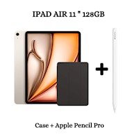 Apple iPad Air 11" Wifi Chip M2 128GB - Starlight + Case + Apple Pencil Pro