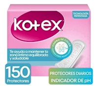 PROTECTORES DIARIOS KOTEX IND PH NOR 150 VRK NAUT