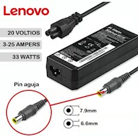 Cargador Compatible  Lenovo Punta Aguja 20v 325A-65W 7.9 x 5.5