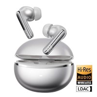 AUDÍFONOS QCY MELOBUDS N70 CANC. DE RUIDO ACTIVA, HI-RES AUD, BT 6.0 - PLATEADO