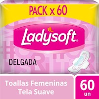 Toallas Femeninas Ladysoft Delgada Tela 60 un