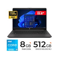 LAPTOP HP 250 G9/ Core i3-1215U/ 15.6" HD/ 8GB DDR4/ 512GB SSD/ Freedos