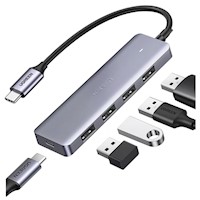 Adaptador UGREEN Hub de USB-C 32 a USB-CUSB-A 10G CM480