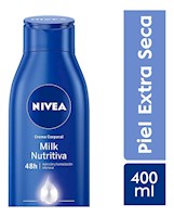 Crema Corporal Nivea Milk Nutritiva Piel Extra Seca 400mL