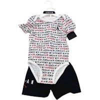 Conjunto 2 piezas Air Jordán Bodysuit y Short para Bebe