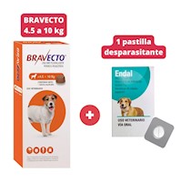 Antipulgas Bravecto para perros de 4.5 - 10 kg