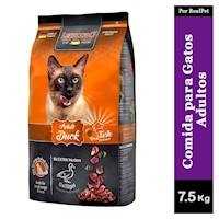 Comida para Gato Adulto Leonardo sabor Pato 7.5 kg