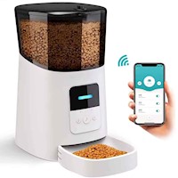 Comedor Automático para Perros y Gatos 6L WiFi Blanco feeder