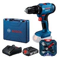 Taladro Percutor Bosch GSB 183 18V 1/2" 1 Bateria + Set 34