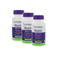 Biotina Natrol 100 Capsulas - 3 Unidades