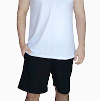 Short deportivo largo hombre Revati FT11-SH-M8 Negro