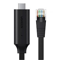 Cable Consola Ugreen USB-C to RJ45 RS232 FTDI Chip 1.5mts CM204 80186