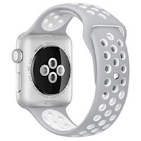 Correa de Silicona para Apple Watch Gris Circulos Blancos
