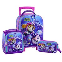 Set Maleta Escolar EVA 3D Paw Patrol Aqua Pups - Scool Magic